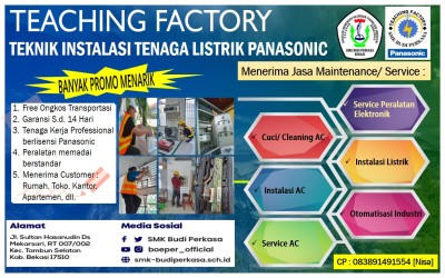 Teaching Factory Teknik Instalasi Tenaga Listrik SMK PK Budi Perkasa